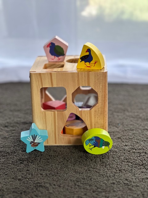 Moana Rd Wooden Shape Sorting Cube