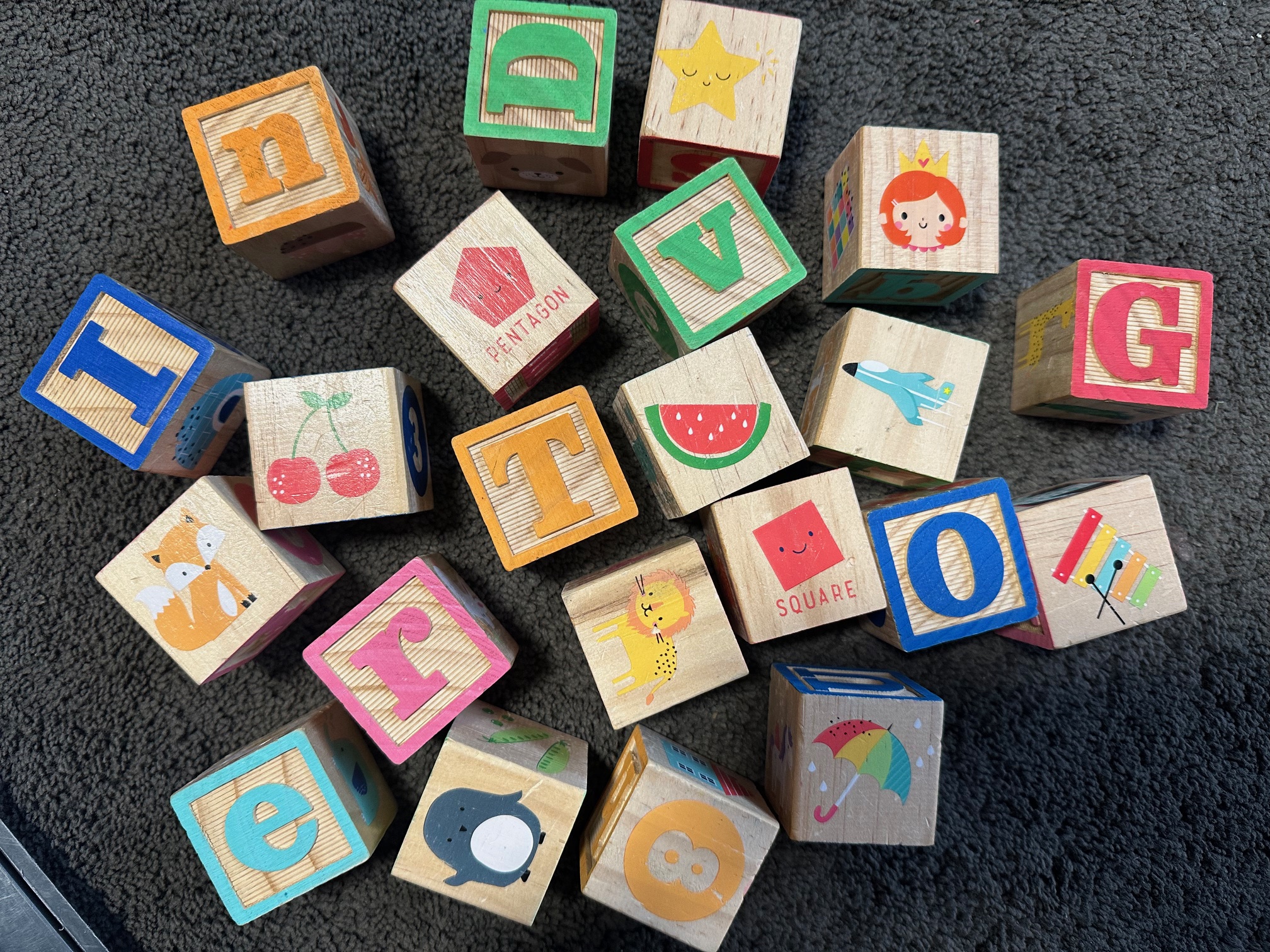 Wooden Letter Blocks