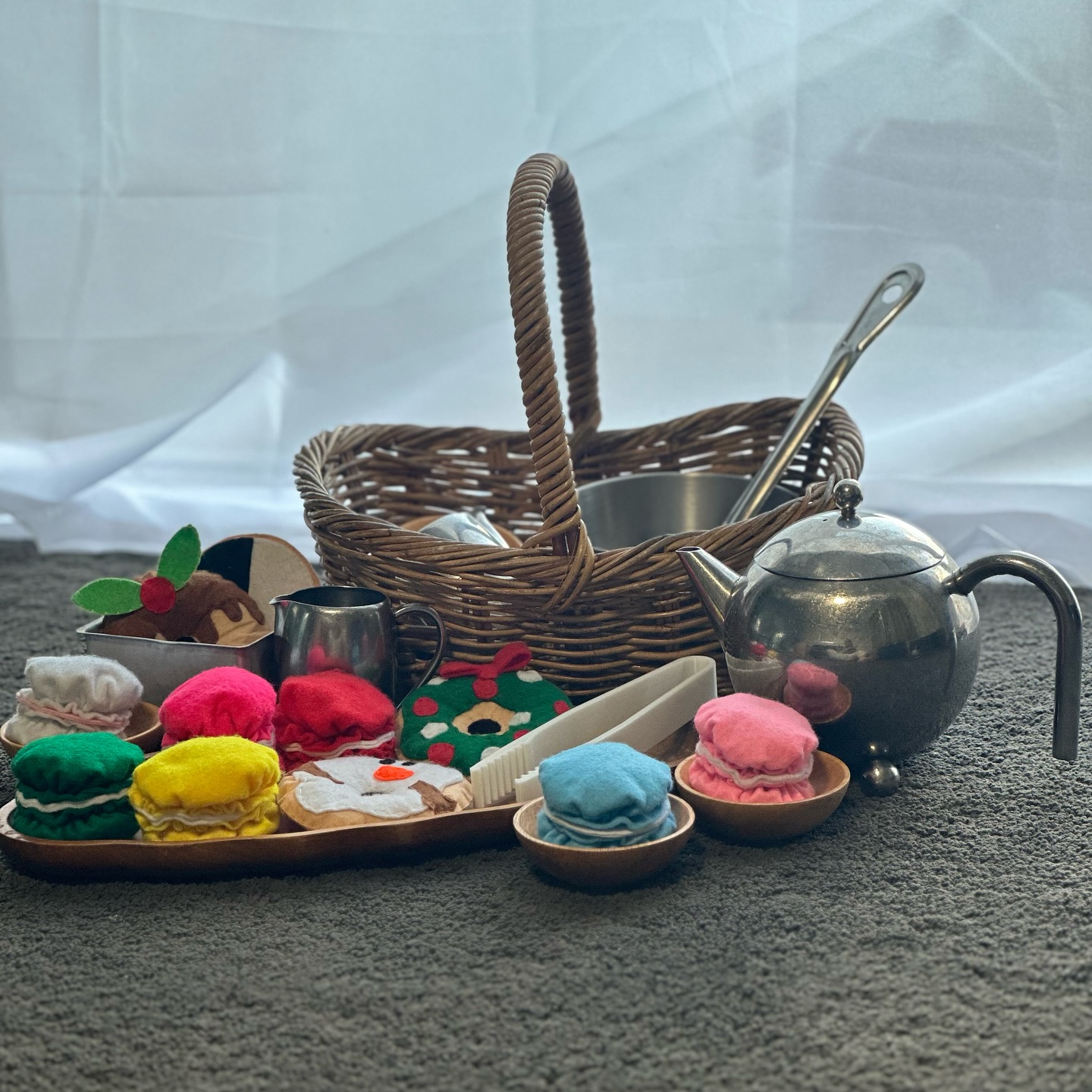 Tea Set with Felt Food