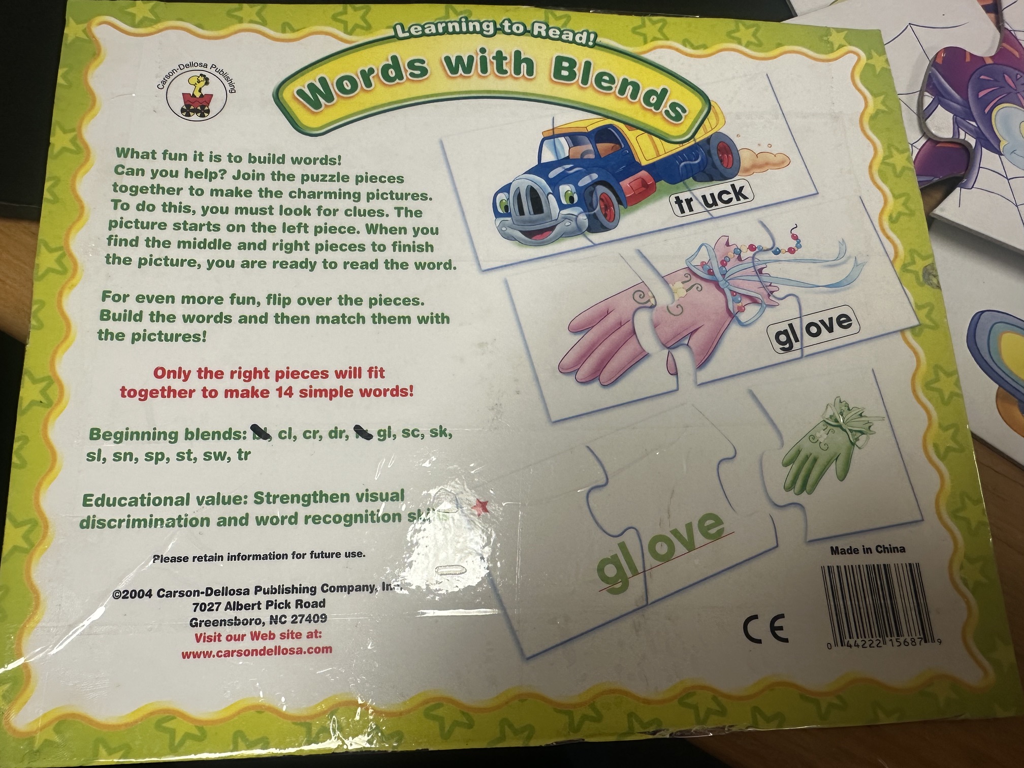 Learning to read: Words with blends 