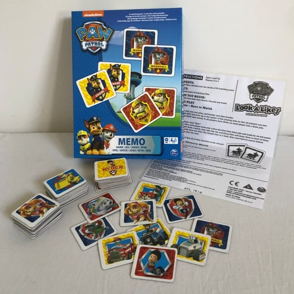 Paw Patrol Memory Match 