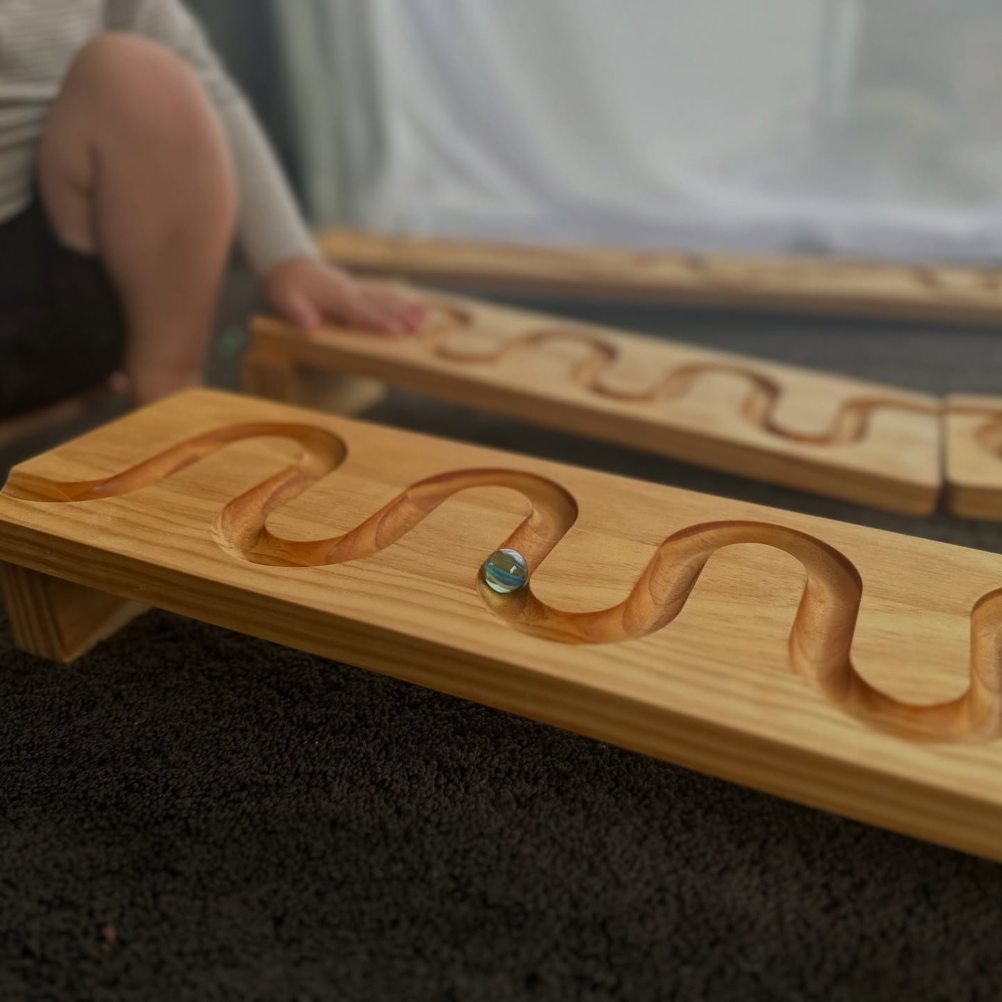 Wooden Marble Run