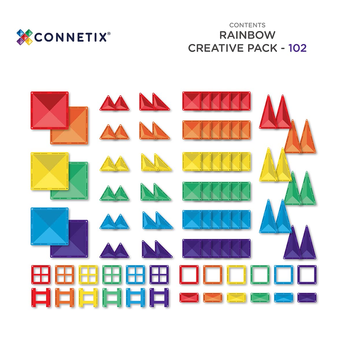 Connetix Rainbow (102 piece set)