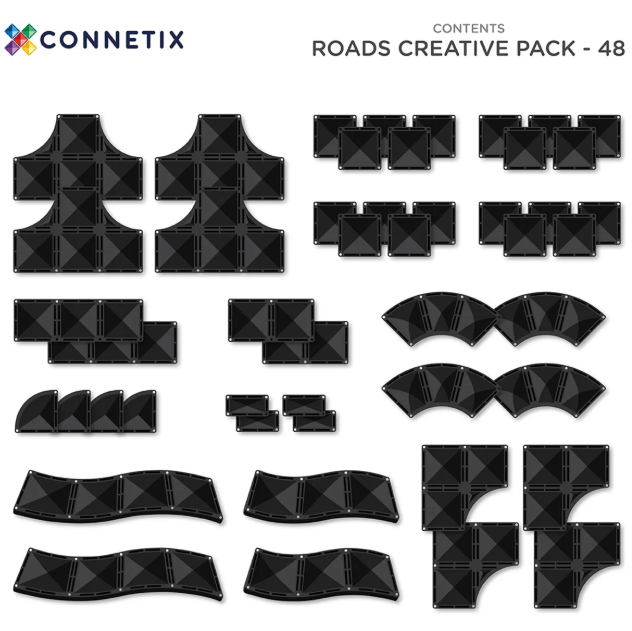 Connetix Creative Roads (48 piece set)
