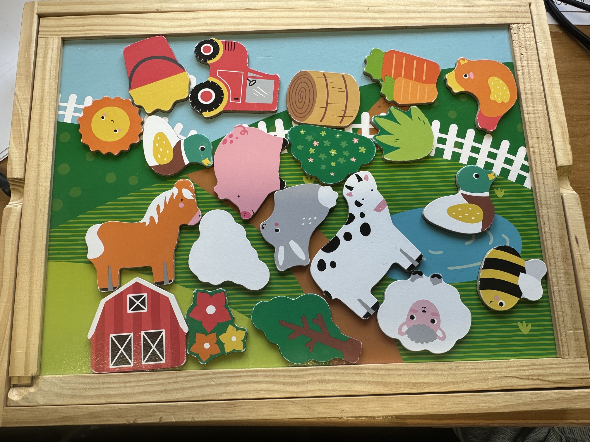 Farmyard Magnetic Board
