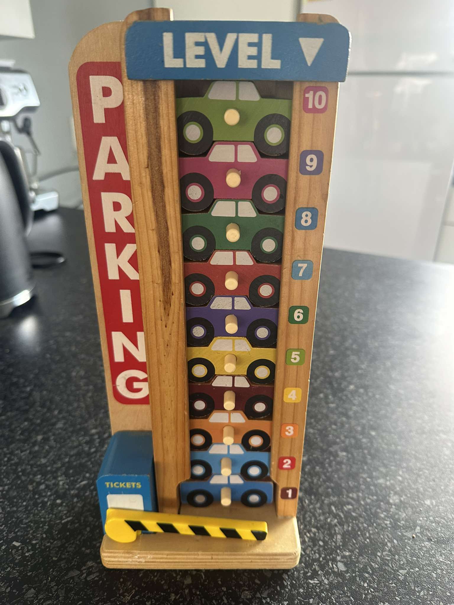 Melissa & doug stack and count parking garage on sale