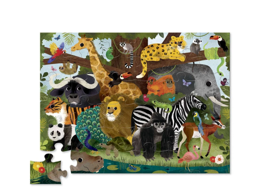 Jungle Friends Floor Puzzle 
