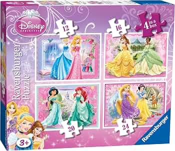 Disney Princess 4 in 1 Puzzle