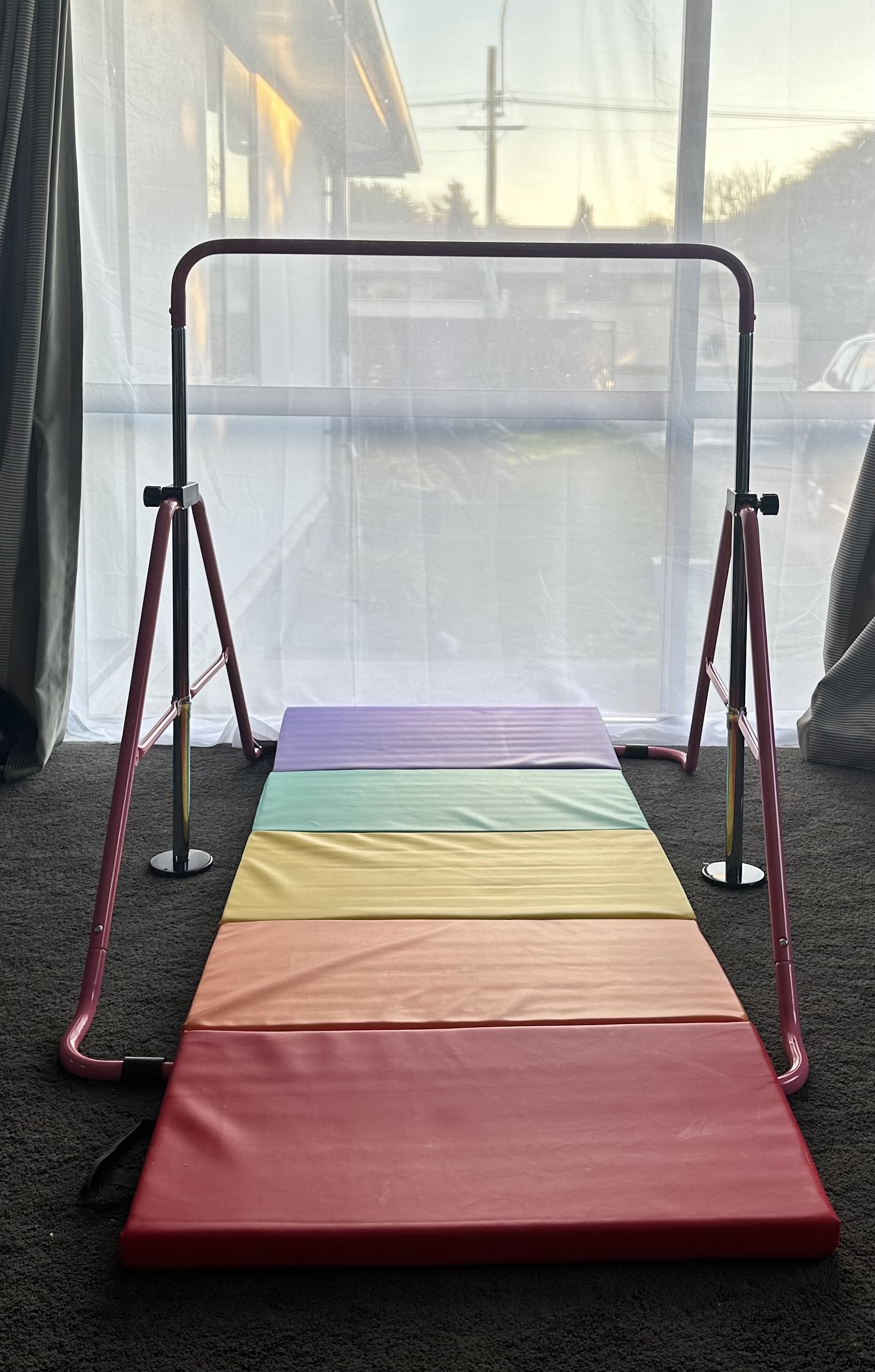 Gymnastics Bar with Mat ($5 hire)