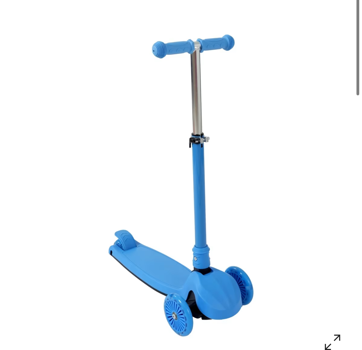 Blue 3 Wheel Scooter 
