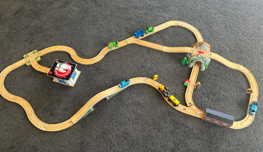 Large Wooden Train Set 